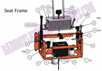 10AOSDSEAT Bad Boy Mowers Part 2010 AOS DIESEL SEAT FRAME