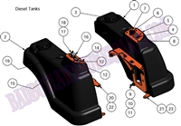 10CDIEFTA Bad Boy Mowers Part 2010 COMPACT DIESEL FUEL TANK ASSEMBLY