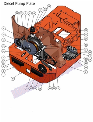 10CDIEPPA Bad Boy Mowers Part 2010 COMPACT DIESEL PUMP PLATE ASSEMBLY