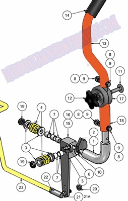 10CZTDAA Bad Boy Mowers Part 2010 CZT DRIVE ARM ASSEMBLY