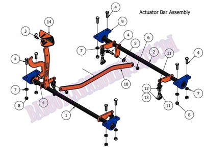 10OLABA Bad Boy Mowers Part 2010 OUTLAW ACTUATOR BAR