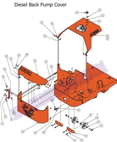 13DBPC Bad Boy Mowers Part 2013 DIESEL BACK PUMP COVER