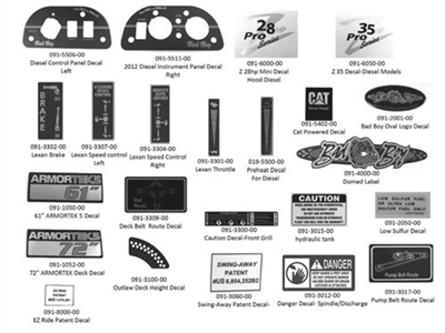 13DDECAL Bad Boy Mowers Part 2013 DIESEL DECALS