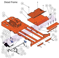 13DFRM Bad Boy Mowers Part 2013 DIESEL FRAME