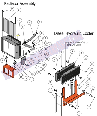 13DHYDCOOL Bad Boy Mowers Part 2013 DIESEL HYDRAULIC COOLER