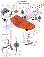 13MAG54DK Bad Boy Mowers Part 2013 MAGNUM 54" DECK