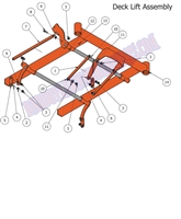 13MAGDKLFT Bad Boy Mowers Part 2013 MAGNUM DECK LIFT ASSEMBLY