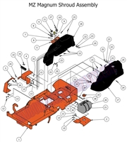 13MAGFTFRM Bad Boy Mowers Part 2013 MAGNUM FUEL TANK & FRAME