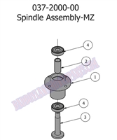 13MZSPND Bad Boy Mowers Part 2013 MZ SPINDLE ASSEMBLY