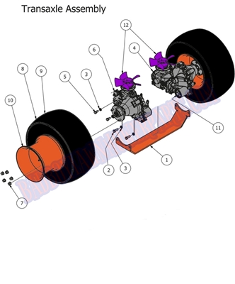 13OLTRNAX Bad Boy Mowers Part 2013 OUTLAW TRANSAXLE ASSEMBLY