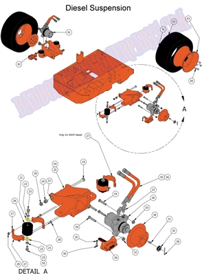 14DIESUSBCKPUMP Bad Boy Mowers Part 2014 DIESEL SUSPENSION & WHEEL MOTOR