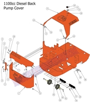 15COMDIEBPC Bad Boy Mowers Part 2015 COMPACT DIESEL BACK PUMP COVER