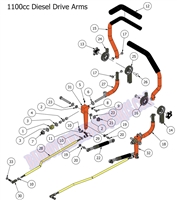 15COMDIEDARM Bad Boy Mowers Part 2015 COMPACT DIESEL DRIVE ARMS