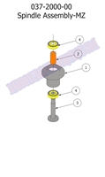 15MZSPIN Bad Boy Mowers Part 2015 MZ SPINDLE ASSEMBLY