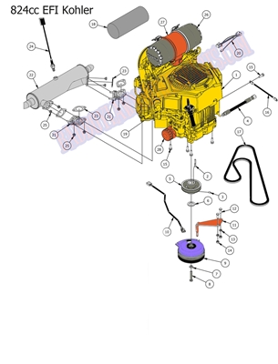 15OUTEXKOH824EFI Bad Boy Mowers Part 2015 OUTLAW & EXTREME OUTLAW KOHLER 824 EFI ENGINE