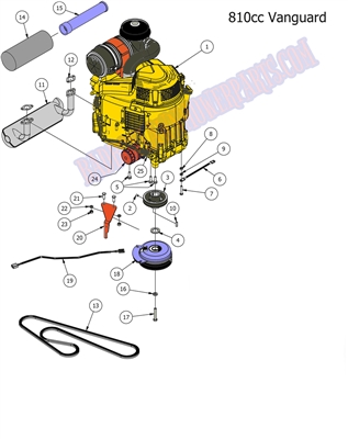 15OUTEXVAN810 Bad Boy Mowers Part 2015 OUTLAW & EXTREME OUTLAW VANGUARD 810CC ENGINE