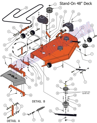 15STANDON48DK Bad Boy Mowers Part 2015 OUTLAW STAND-ON 48" DECK ASSEMBLY