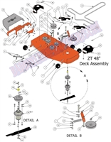 15ZT48DK Bad Boy Mowers Part 2015 ZT ELITE 48" DECK ASSEMBLY