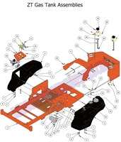 15ZTFUELTK Bad Boy Mowers Part 2015 ZT ELITE FUEL TANK ASSEMBLY