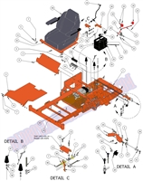 15ZTSEATFRAME Bad Boy Mowers Part 2015 ZT ELITE SEAT FRAME ASSEMBLY