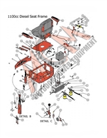 161100DIESEAT Bad Boy Mowers Part 2016 DIESEL 1100 SEAT FRAME
