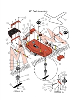 16COMOUT42DK Bad Boy Mowers Part 2016 COMPACT OUTLAW 42" DECK ASSEMBLY