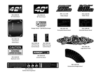 16COMOUTDECALS Bad Boy Mowers Part 2016 COMPACT OUTLAW DECALS