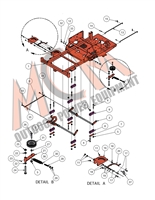 16COMOUTDECKLFT Bad Boy Mowers Part 2016 COMPACT OUTLAW DECK LIFT & IDLER ARM ASSEMBLIES