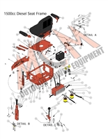 16DIESEAT Bad Boy Mowers Part 2016 DIESEL SEAT FRAME ASSEMBLY