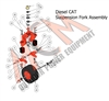 16DIESUSFORK Bad Boy Mowers Part 2016 DIESEL SUSPENSION FORK ASSEMBLY