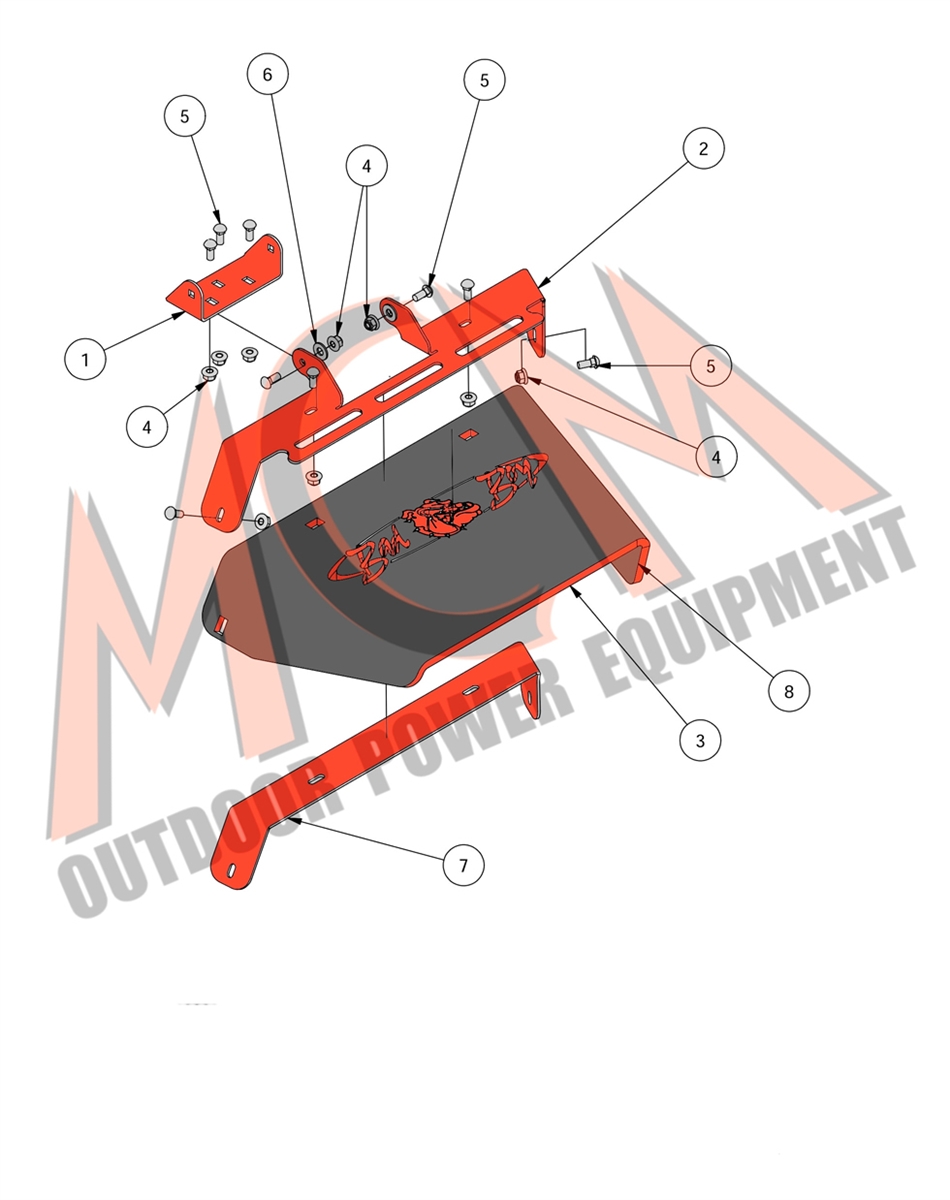 2016 42 MZ 48 54 MZ MAGNUM CHUTE ASSEMBLY or Bad Boy Parts