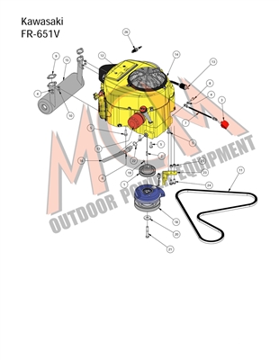 16MZMAGKAWFR651 Bad Boy Mowers Part 2016 MZ MAGNUM KAWASAKI FR-651V ENGINE