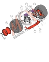 16OUTEXTRANS Bad Boy Mowers Part 2016 OUTLAW & EXTREME OUTLAW TRANSAXLE ASSEMBLY