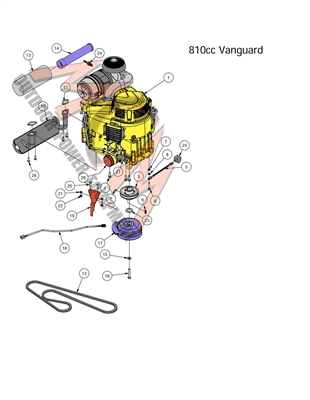 16OUTEXVAN810 Bad Boy Mowers Part 2016 OUTLAW & EXTREME OUTLAW VANGUARD 810cc ENGINE