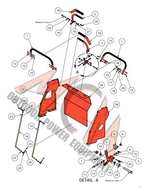 16STANDONDRIVEARM Bad Boy Mowers Part 2016 OUTLAW STAND-ON DRIVE ARM ASSEMBLY