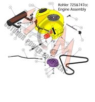 16ZTKOH725747 Bad Boy Mowers Part 2016 ZT ELITE KOHLER 725cc & 747cc ENGINE