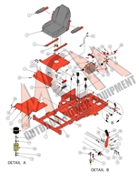 16ZTSEATFRAME Bad Boy Mowers Part 2016 ZT ELITE SEAT FRAME ASSEMBLY