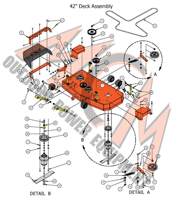 17COMOUT42DK Bad Boy Mowers Part 2017 COMPACT OUTLAW 42" DECK ASSEMBLY
