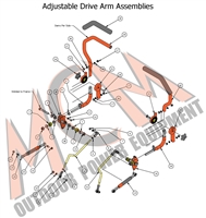 17COMOUTDRARM Bad Boy Mowers Part 2017 COMPACT OUTLAW DRIVE ARM ASSEMBLIES