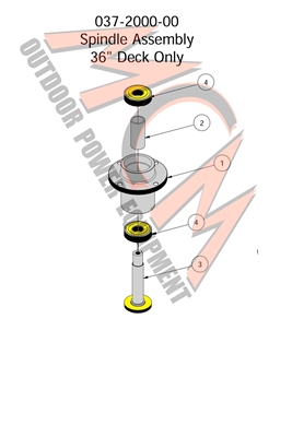 17STANDONSPIN Bad Boy Mowers Part 2017 OUTLAW STAND-ON SPINDLE ASSEMBLY