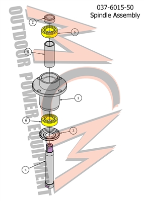 17WABEHSPINAS Bad Boy Mowers Part 2017 WALK BEHIND SPINDLE ASSEMBLY