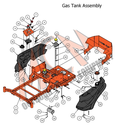 17ZTFUELTK Bad Boy Mowers Part 2017 ZT ELITE FUEL TANK ASSEMBLIES