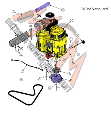 18COMOUTVAN810 Bad Boy Mowers Part 2018 COMPACT OUTLAW VANGUARD 810cc ENGINE