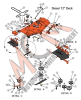 18DIE72DK Bad Boy Mowers Part 2018 DIESEL 72" DECK ASSEMBLY