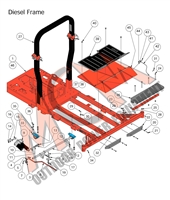 18DIEFRAME Bad Boy Mowers Part 2018 DIESEL FRAME ASSEMBLY