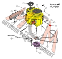 18MAVKAFS730V Bad Boy Mowers Part 2018 MAVERICK KAWASAKI FS-730V ENGINE