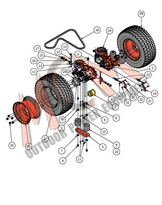 18MAVTRANS Bad Boy Mowers Part 2018 MAVERICK TRANSAXLE ASSEMBLY