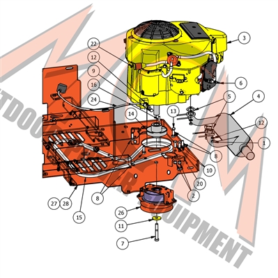 18MZMAGKAWFR651 Bad Boy Mowers Part 2018 MZ & MZ MAGNUM KAWASAKI FR-651V ENGINE