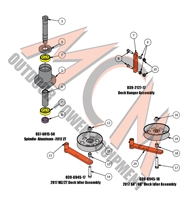 18OMOUTSPIN Bad Boy Mowers Part 2018 COMPACT OUTLAW SPINDLE ASSEMBLY
