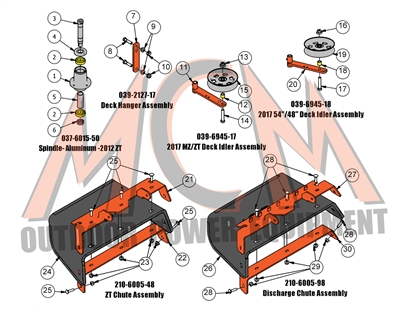 18ZTDKSUB Bad Boy Mowers Part 2017 ZT ELITE DRIVE ARM ASSEMBLIES